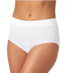 No Pinching. No Problems. Seamless Brief Panty White 2X