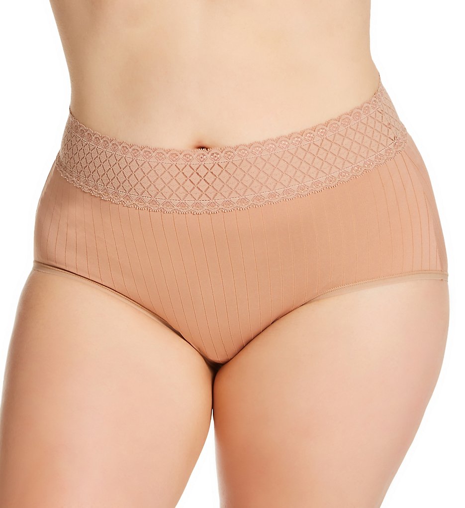 Warner's >> Warner's RS2241P No Pinching. No Problems. Modern Brief Panty (Toasted Almond L)