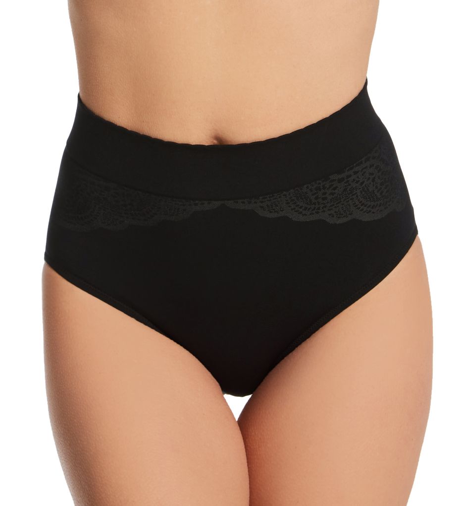 Warners, Intimates & Sleepwear, Warners Black Tummy Smoother Brief  Underwear Size