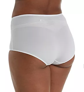 No Pinching. No Problems. Brief Panty with Lace White/Rosewater L