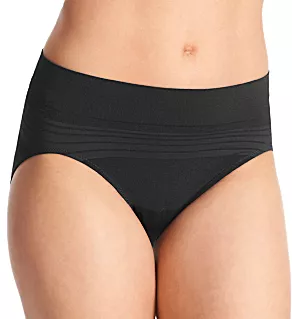 No Pinching. No Problems. Seamless Hi-Cut Panty Black 2X