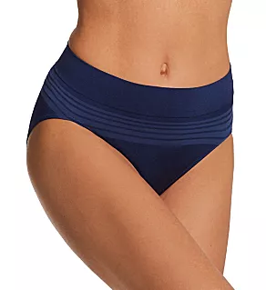 No Pinching. No Problems. Seamless Hi-Cut Panty Navy Ink M
