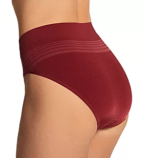 No Pinching. No Problems. Seamless Hi-Cut Panty Pomegranate S