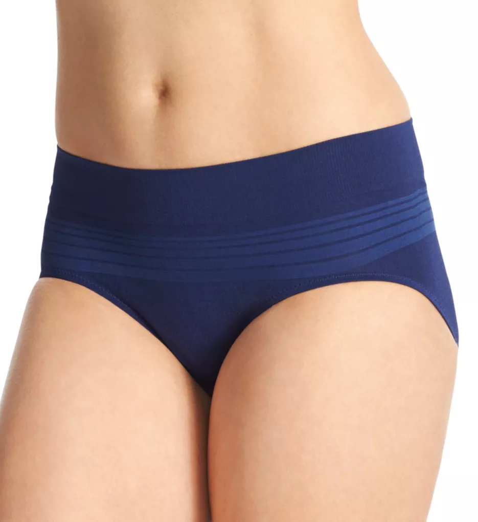No Pinching. No Problems. Seamless Hipster Panty Navy Ink S