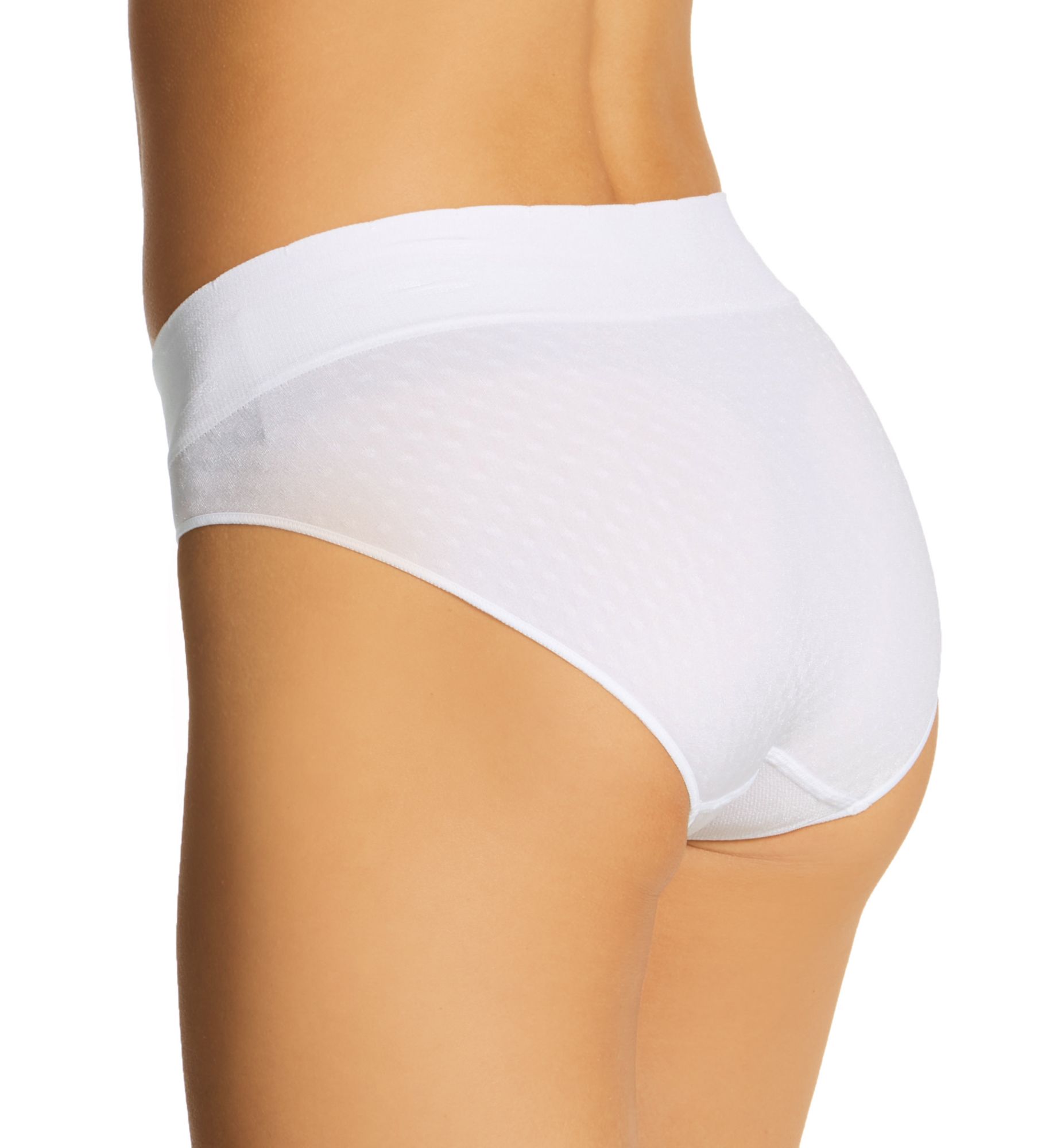 Warner's No Pinching No Problems Bikini Panty White S  - Image 2