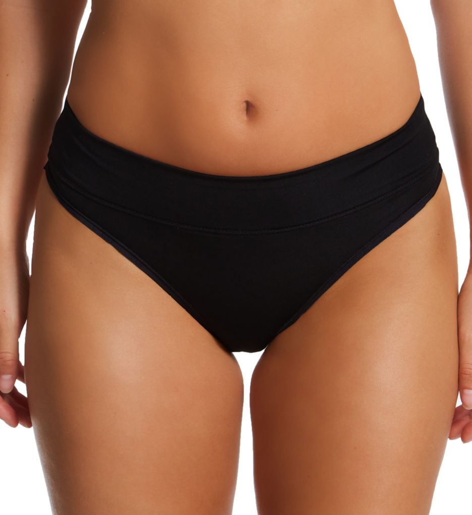 Warner's No Pinching No Problems Thong Black 2X  - Image 1