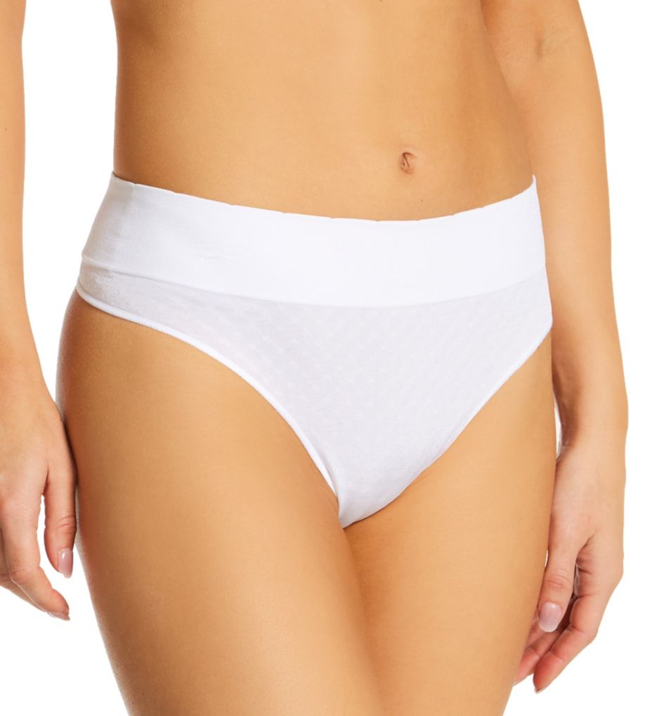 No Pinching No Problems Thong White S by Warner's