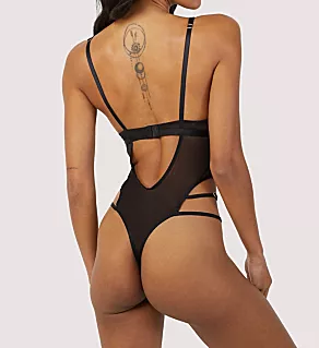 After Dark Skylar Mesh Triangle Bodysuit Black XL