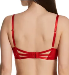 Maisie Lace Trim Balcony Bra Red 32C