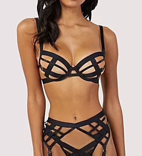 After Dark Chantal Balconette Bra Black M