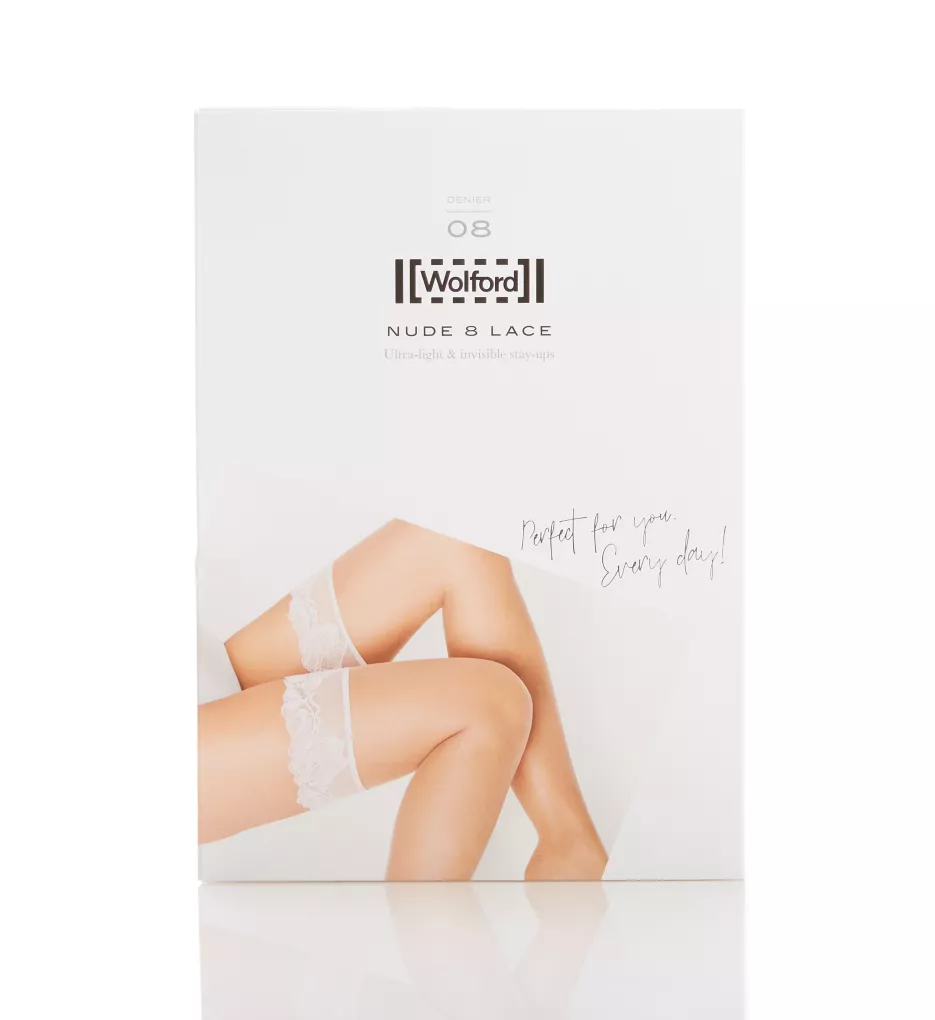 Wolford Nude 8 Lace Stay-Up Thigh Highs 20207 - Image 1