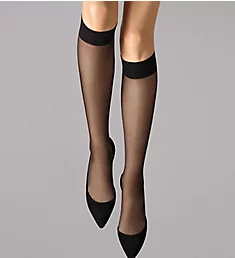 Satin Touch 20 Knee Highs Black S
