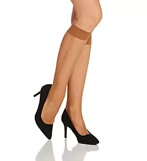 Twenties Fishnet Knee Highs Honey S
