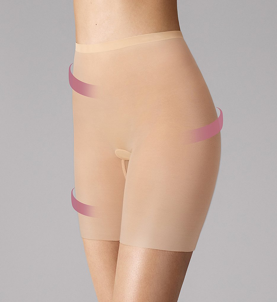Wolford : Wolford 69552 Tulle Control Shorts (Nude 42)