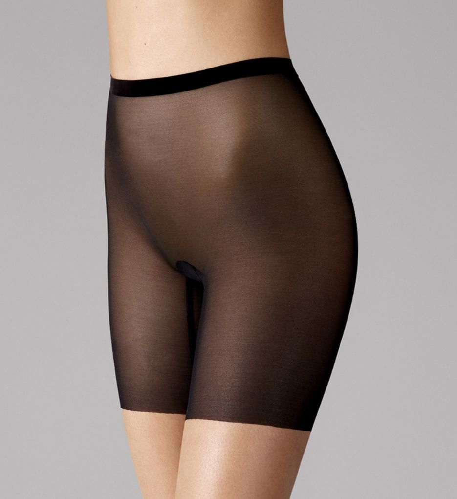 Wolford Tulle Control High Waist Panty in Black