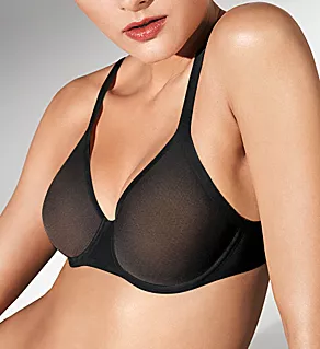 Tulle Molded Underwire Bra Black 32A