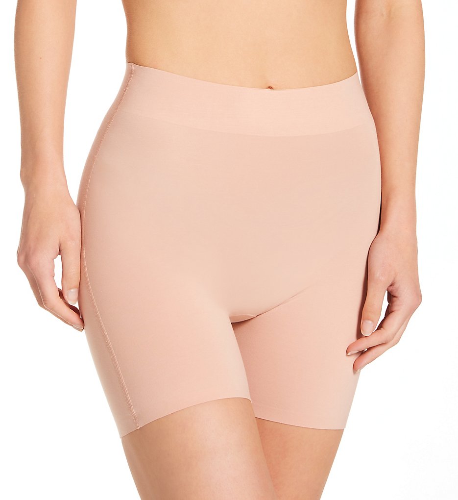 Wolford >> Wolford 69708 Cotton Contour Control Shorts (Rose Tan 46)