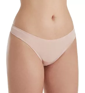 Sheer Touch Flock String Thong Rose Powder S