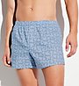 Zimmerli Cotton Poplin Printed Boxer Shorts with Fly