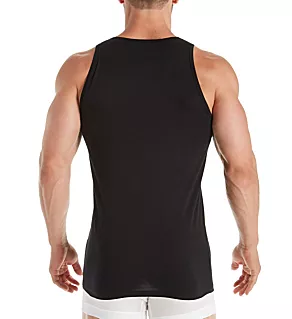 Pure Comfort Cotton Stretch Tank Blk L