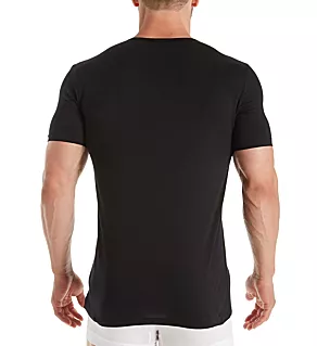 Pure Comfort Cotton Stretch Crew Neck T-Shirt Blk 2XL