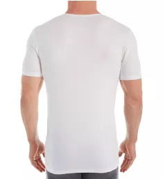 Pure Comfort Cotton Stretch Crew Neck T-Shirt Wht S