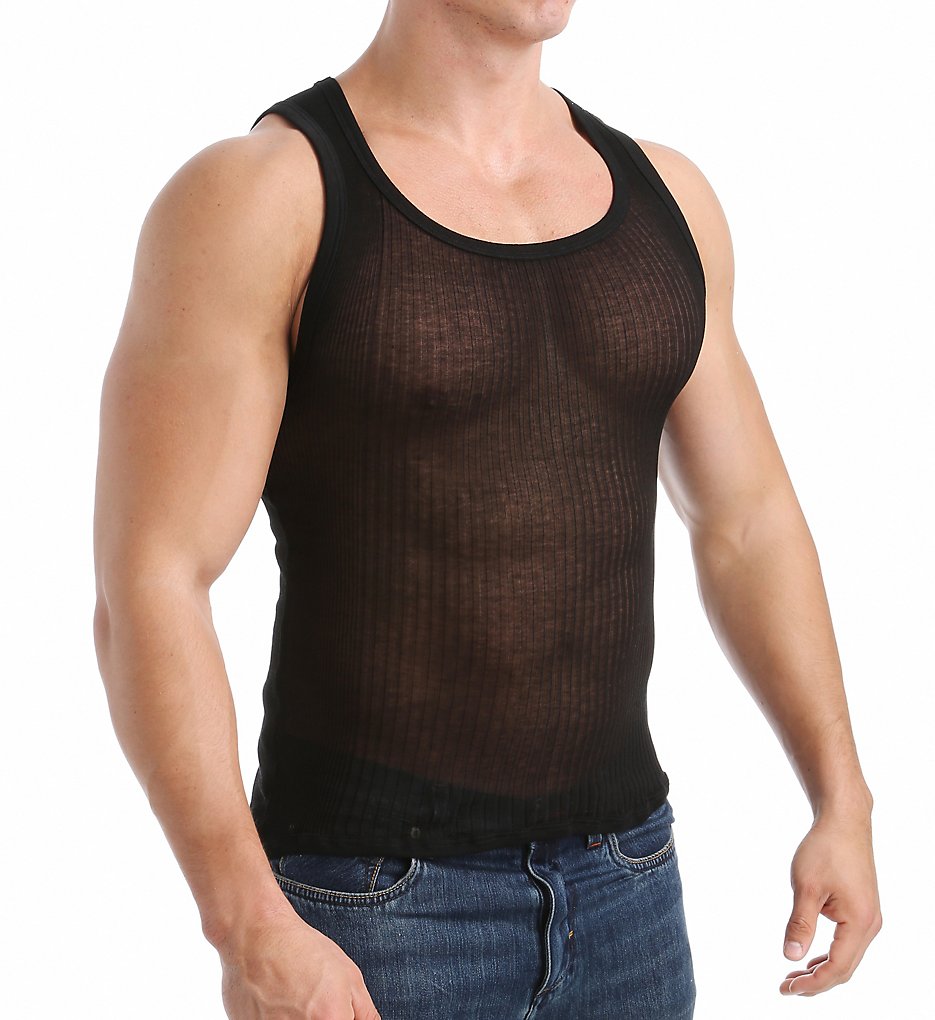 Zimmerli 2071410 Richelieu Tank Shirt (Black)