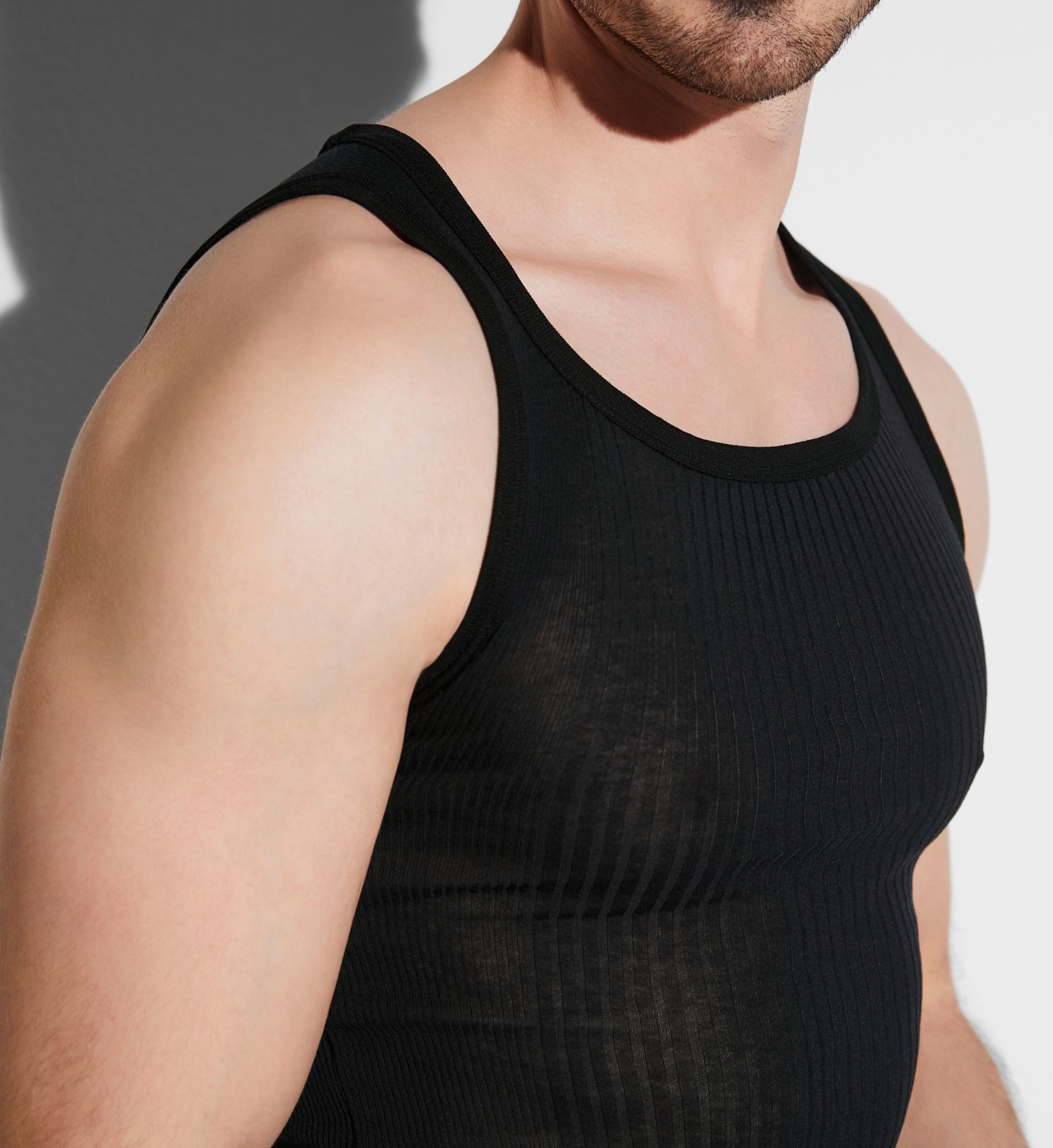 Richelieu Cotton Ribbed Tank Top