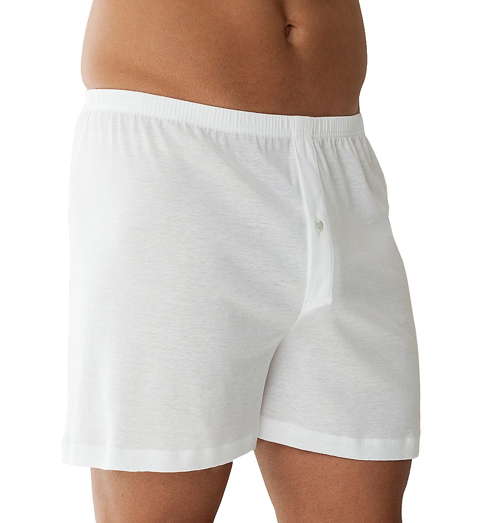 Zimmerli 220-598 Business Class Open Fly Boxer (White)