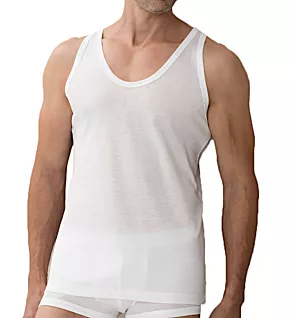 Business Class Tank Top Wht 2XL