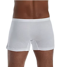 Business Class Open Button Fly Boxer WHT S