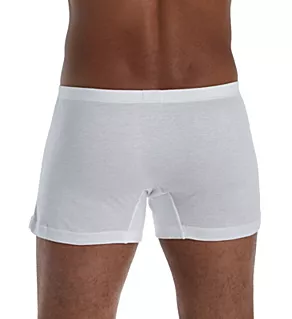 Business Class Open Button Fly Boxer WHT 2XL