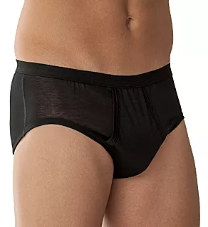 Royal Classic Open Fly Brief Black M