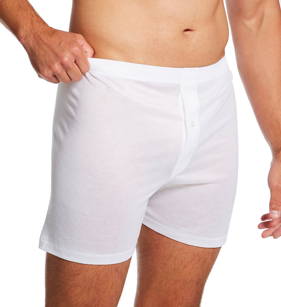 Zimmerli 252-846 Royal Classic Open Fly Boxer (White)
