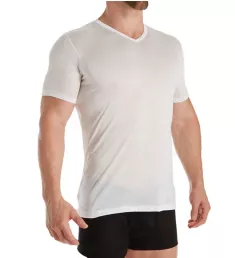 Royal Classic V Neck T-Shirt Wht S