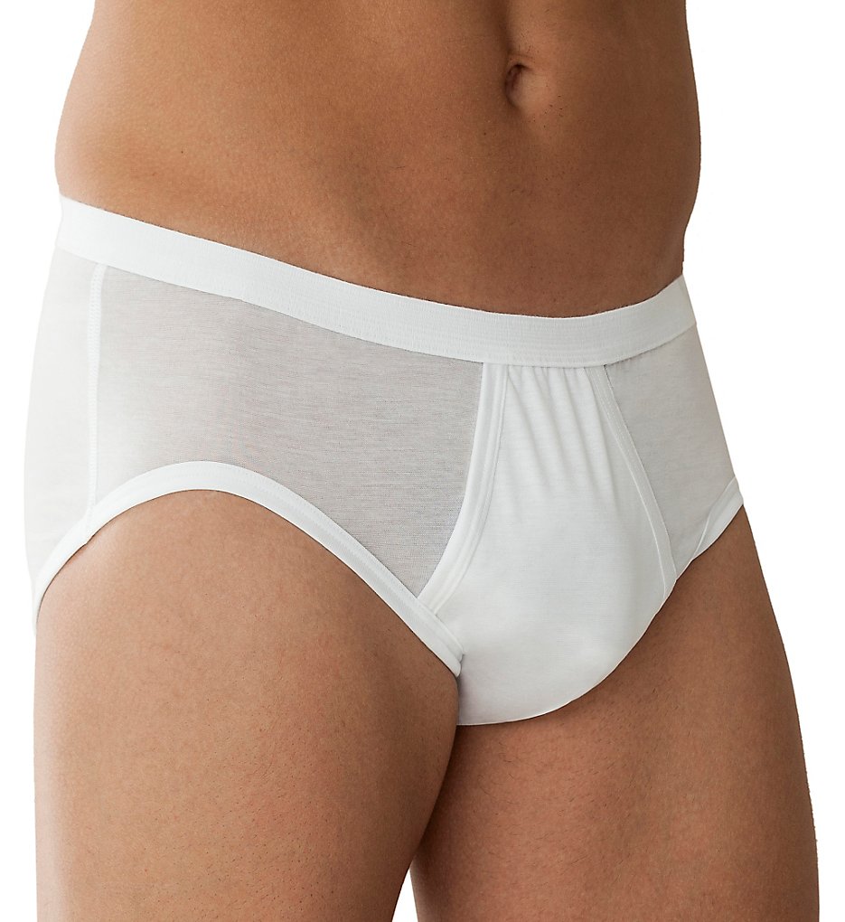 Zimmerli 2528406 Royal Classic Open Fly Briefs (White)