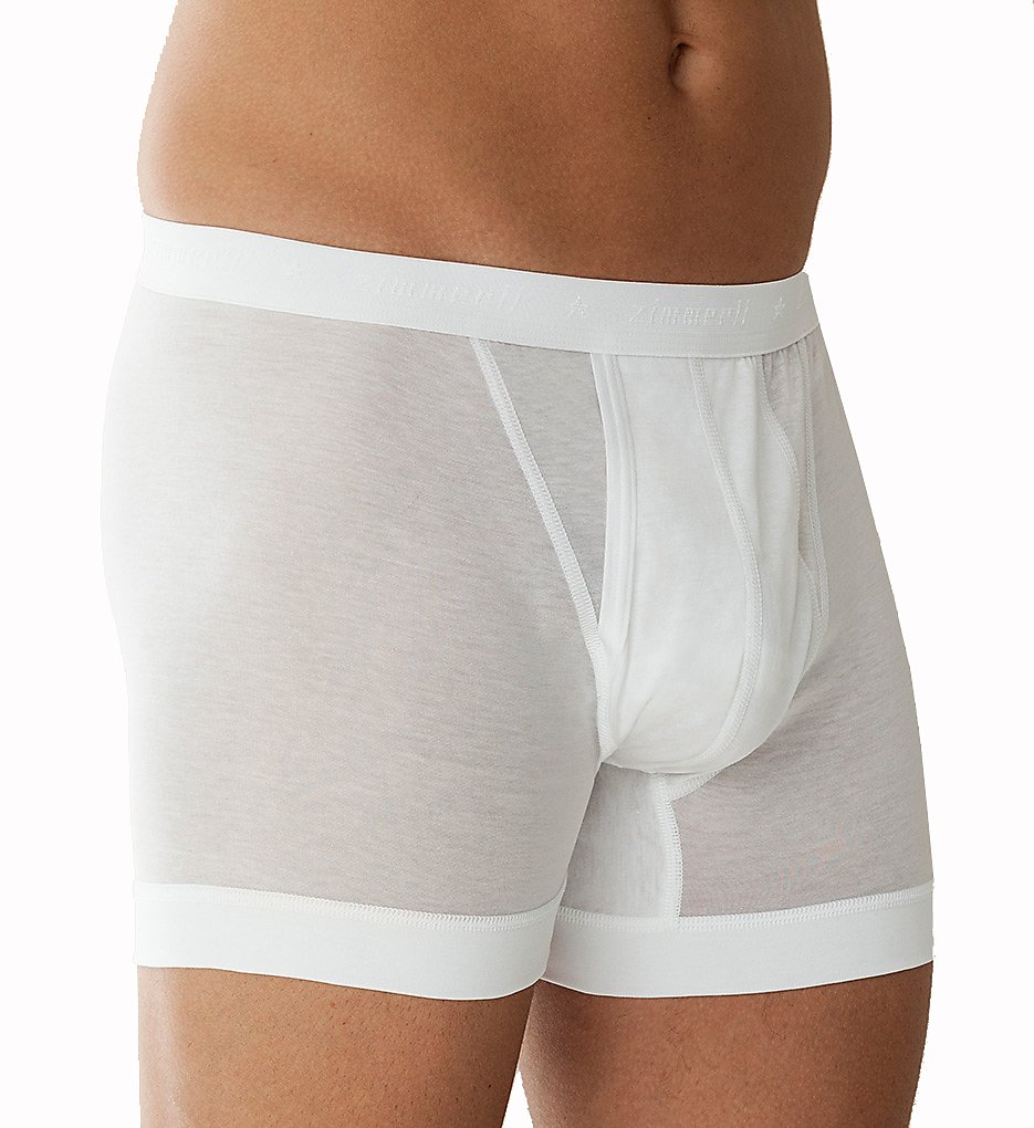 Zimmerli 2528476 Royal Classic Fitted Boxer Briefs (White)