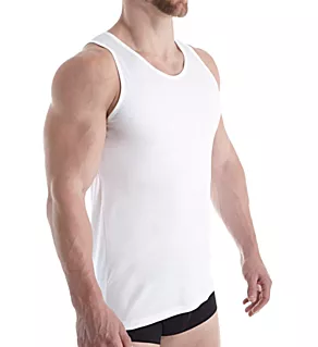 Sea Island Luxury Cotton Tank WHT 2XL