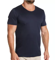 Sea Island Luxury Cotton Crew Neck T-Shirt Navy M