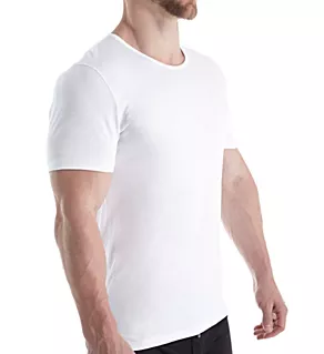 Sea Island Luxury Cotton Crew Neck T-Shirt WHT L