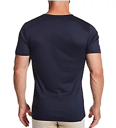 Sea Island Luxury Cotton Crew Neck T-Shirt Navy M