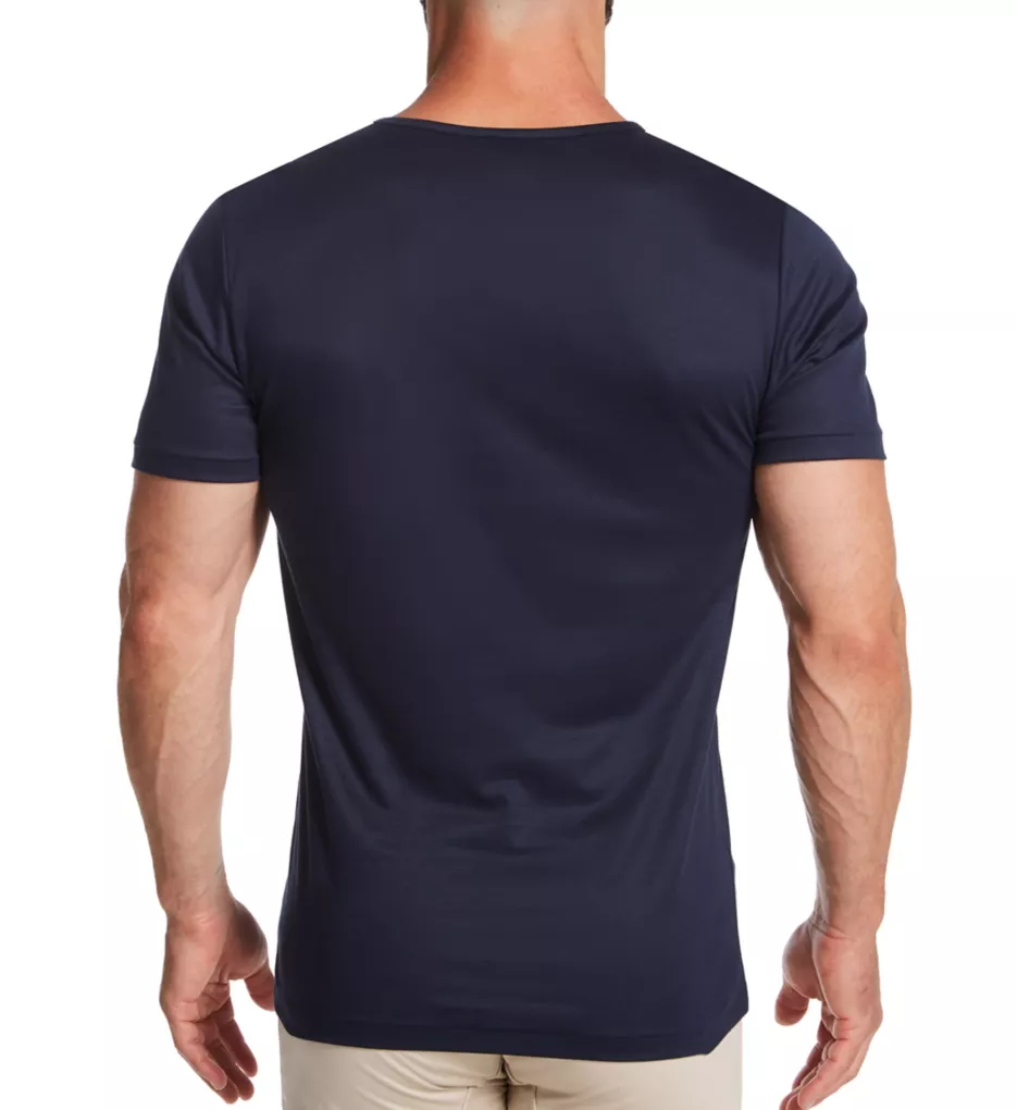 Sea Island Luxury Cotton Crew Neck T-Shirt Navy M