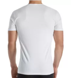 Sea Island Luxury Cotton V Neck T-Shirt WHT S