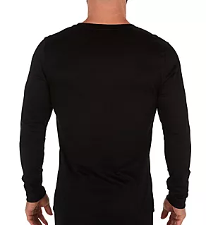 Sea Island Luxury Cotton Long Sleeve T-Shirt BLK 2XL