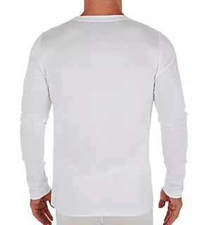 Sea Island Luxury Cotton Long Sleeve T-Shirt WHT 2XL