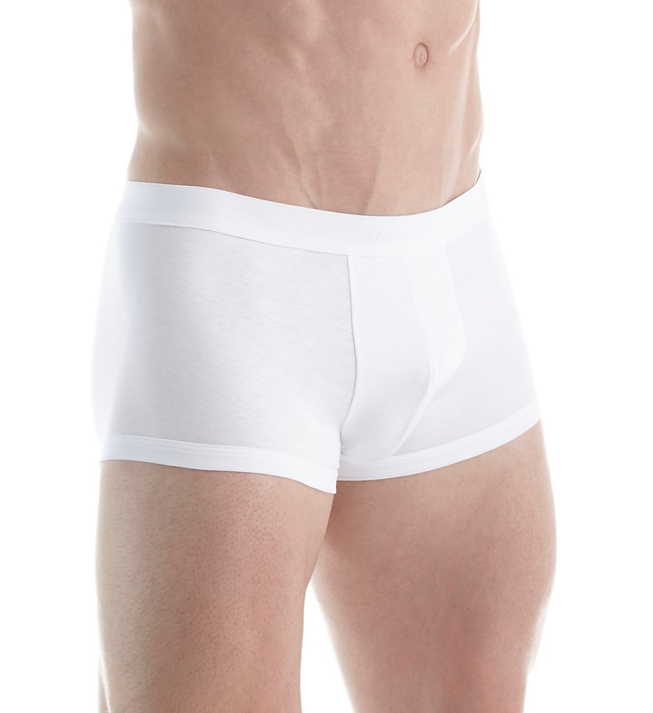 Zimmerli 2861445 Sea Island Luxury Cotton Trunk (White)