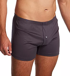 Sea Island Luxury Cotton Boxer Brief Dark Grey XL