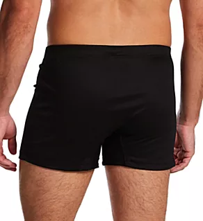 Sea Island Luxury Cotton Boxer Brief Black L