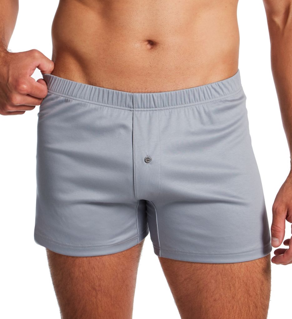 Mens Zimmerli navy Silk Boxers