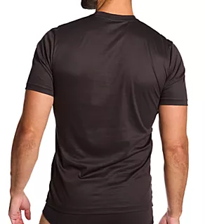 Sea Island Luxury Cotton Wide Crew Neck T-Shirt Espresso XL
